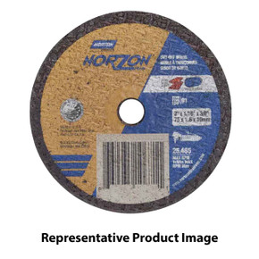 Norton 66243528812 3x1/16x3/8 In. NorZon Plus 5SGZ CA/ZA Small Diameter Reinforced Cut-Off Wheels, Type 01/41, 36 Grit, 25 pack