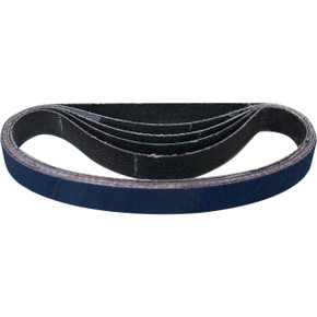 Norton 66254491534 1/2x12” BlueFire R823P Coated Zirconia Alumina Cloth File Belts, 100 Grit, Medium, 50 pack