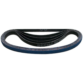 Norton 78072743583 1/4x18” BlueFire R823P Coated Zirconia Alumina Cloth File Belts, 60 Grit, Coarse, 50 pack