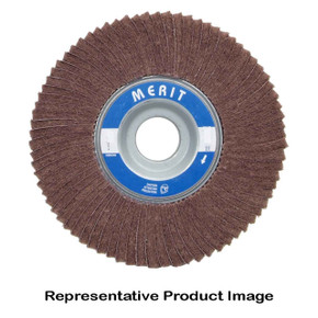 Norton 8834126027 4x2x5/8 In. Merit AO Very Fine Grit Arbor Hole Mount Non-Woven Interleaf Flap Wheels, 320 Grit, 10 pack