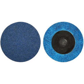 Norton 66261121043 1-1/2” BlueFire R884P TR (Type III) Quick-Change Cloth Discs, 60 Grit, Zirconia Alumina, 100 pack