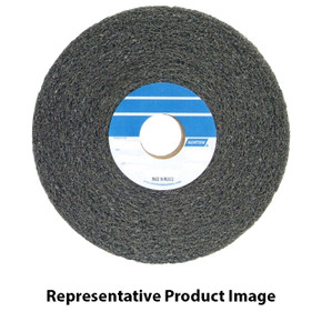 Norton 66261058502 4x1x1 In. Bear-Tex Clean & Finish Silicon Carbide Non-Woven Convolute Wheels, Medium Grit, 10 pack