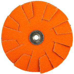 Norton 66261195057 3 in. Blaze Coated Specialties Pads & Slotted Discs, 60 Grit, 100 pack