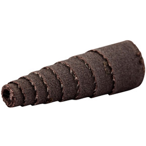 Norton 8834181744 1/2x1-1/2x1/8 In. Merit AO Full Tapered Spiral Rolls, Coarse, 60 Grit, 100 pack