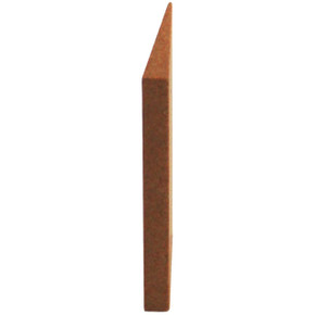 Norton 61463687230 2-1/4x7/8x3/16 In. India AO Abrasive Carving Tool Slips, Edge Shape 42, Medium Grit, 5 pack