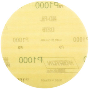 Norton 66261101617 6 In. Q275 No-Fil Aluminum Oxide Fine Grit Film Hook & Loop Discs, P1000 Grit, 50 pack