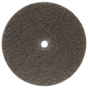 Norton 66261014909 3x1/4x1/4 In. Bear-Tex Rapid Blend NEX AO Medium Grit Non-Woven Arbor Hole Unified Wheels, 6 Density, 40 pack