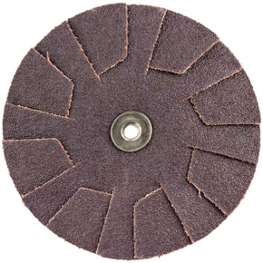 Norton 8834185155 4 in. Merit AO Medium Grit Overlap Slotted Discs, 120 Grit, 100 pack