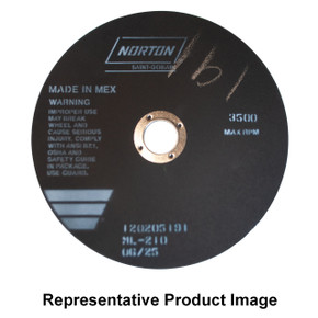 Norton 66253322152 305x2x32mm MetLab 38A AO Metallurgical Non-Reinforced Cut-Off Wheels, Type 01/41, 90 Grit, 10 pack