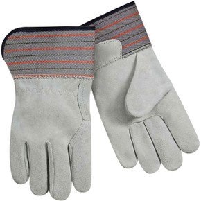 Steiner 02299E Standard Split Cowhide Leather Palm Work Gloves, Full Leather Back, Short Cuff, Large