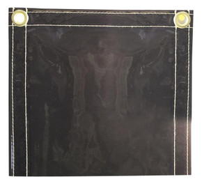 Tillman 600C66 6x6 ft Gray Vinyl Welding Curtain with Grommets on Top
