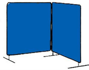 Tillman 6042088 8x8 ft Blue Vinyl Welding Curtain with Frame