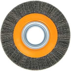 Walter 13B061 6x1-1/8x1-1/4 Crimped Wire Wheel Brush for Bench or Pedestal Grinder STEEL