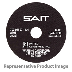 United Abrasives SAIT 23211 6x.035x7/8 A60T Tool Room Smooth Cutting Cut-off Wheels, 50 pack