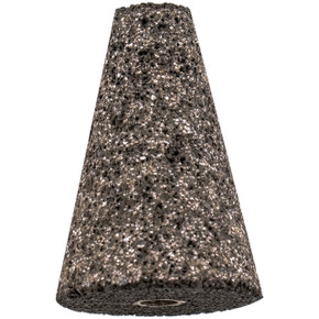 United Abrasives SAIT 25103 1-1/2x3x3/8-24 Type 17 Grade A16 Large Grit Aluminum Oxide Grinding Cones, 10 pack