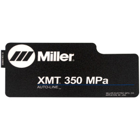 Miller 229805 Label, Xmt 350 Mpa