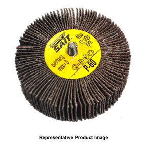 United Abrasives SAIT 71160 2x1 3A Threaded Spindle Premium Aluminum Oxide Flap Wheels 60 Grit, 10 pack