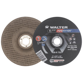 Walter 08N703 7x3/32x7/8 Pipefitter Contaminant Free Grinding Wheels Type 27, 25 pack