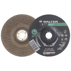 Walter 08L602 6x1/8x7/8 ALU Aluminum and Non-Ferrous Metals Cutting and Light Grinding Wheels Type 27, 25 pack