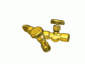 Superior Products YV-420 Valved "Y" Connector with Shut-Off Valve, Argon / Inert Gas