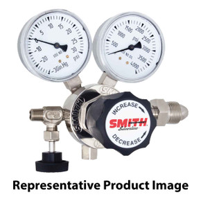 Miller Smith 211-40-09 Silverline High Purity Analytical Single Stage Regulator, 50 PSI