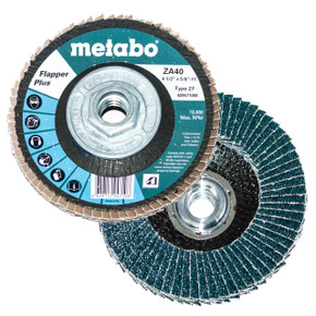 Metabo 629479000 7" x 5/8" - 11 Flapper Plus Abrasives Flap Discs 80 Grit, 5 pack