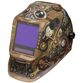 Lincoln Electric K3428-5 VIKING 3350 ADV Auto Darkening Welding Helmet with 4C Lens Technology, Steampunk