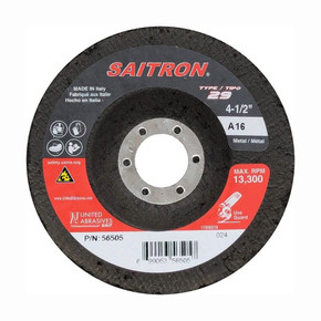 United Abrasives-SAIT 56536 Saitron® Aluminum Oxide (Type 29) 7" x 7/8", 24 Grit, 10 Pack