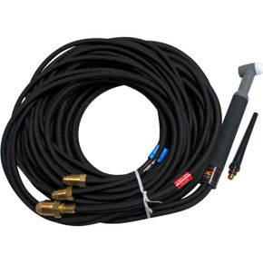 Weldtec WT-18-25R TIG Torch Kit, 25', Braided Rubber