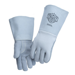 Trust Protection 2005S Super Premium Pearl Deerskin Stick Welders Glove, Small