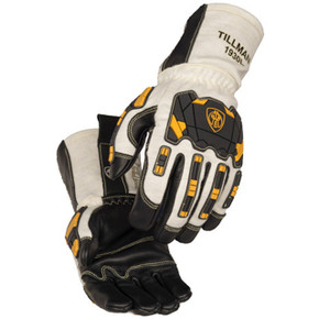 Tillman 1930 Impact A7 Palm and Flame Resistant Cowhide Gloves, Large