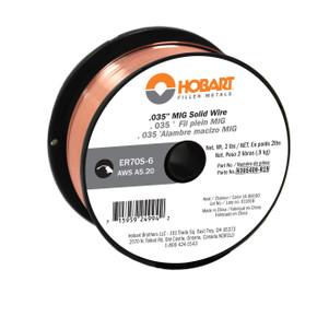 Hobart H305408-R19 ER 70S-6 Carbon Steel Solid Wire .035 - 2 Lb. Spool