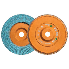 Walter 15U706 7x7/8 Enduro-Flex ALU Discs High Performance Flap Disc for Aluminum Grit 60 Type 27, 10 pack