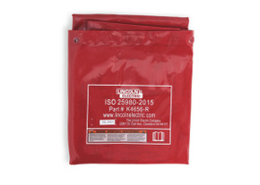 Lincoln Electric K4656-R Flame Retardant Vinyl Welding Screen/Curtain - 6 x 6 ft. - Red