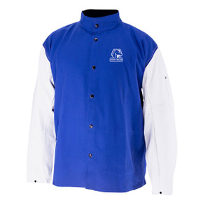 Black Stallion JH3010-RB Grain Goatskin & FR Cotton Hybrid Welding Jacket, X-Large