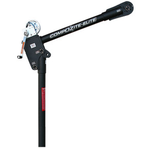 OZ OZCF1200DAV CompOZite Elite Carbon Fiber Davit Crane with Manual Brake Winch, Load Capacity 1200 lbs