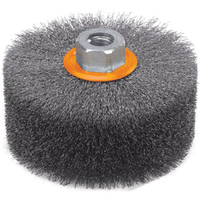 Walter 13M454 4-1/2x2x5/8-11 Line-Mate Linear Wire Brush with Crimped Wires 0.010" for Steel