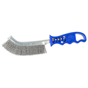 Walter 13S114 5-5/16x9/16 Stainless Steel Scratch Brush, Blue