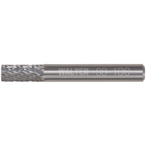 Walter 01V056 1/4x5/8 Double Cut Tungsten Carbide Burr Type SB-1 Cylindrical with end cut