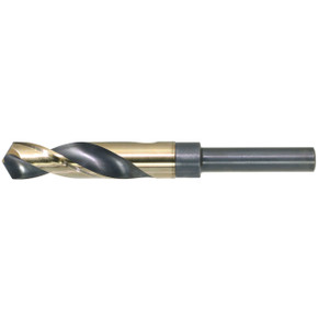 Drillco 1000C136 9/16" 118° S&D Cobalt Drill Bit, 1/2" Reduced Shank
