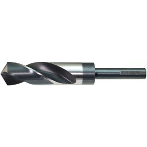 Drillco 1000E140 5/8" 118° S&D HSS Drill Bit, 1/2" 3-Flats, Reduced Shank