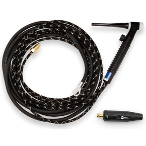 Miller 301882 Weldcraft A-150 TIG Torch Kit, Valve, 2-Piece, Rubber, 50mm Dinse, 25' (7.6m)