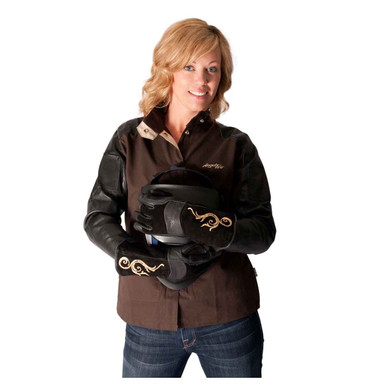Black Stallion AngelFire BSX LS50 Woman's Premium Grain Pigskin Welding Gloves, X-Small