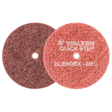 Walter 07R453 4-1/2" Quick-Step Blendex Surface Conditioning Discs Non-Woven Medium Grit Maroon, 10 pack