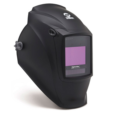 Miller 288924 Digital Elite Welding Helmet with ClearLight 2.0 Lens with External Grind, Black