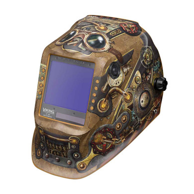 Lincoln Electric K3428-4 VIKING 3350 Auto Darkening Welding Helmet with 4C Lens Technology, Steampunk