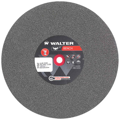 Walter 12E647 10x1x1 Bench Grinding Wheel for Steel Type 1 Grade 60 FINE