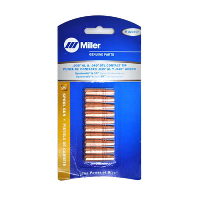 Miller 223017 Contact Tips, Fastip .312 OD .040 and .035Al Wires, 10 pack