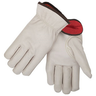 Black Stallion 93W Fleece Insulated Cowhide Winter Drivers Gloves, X-Large