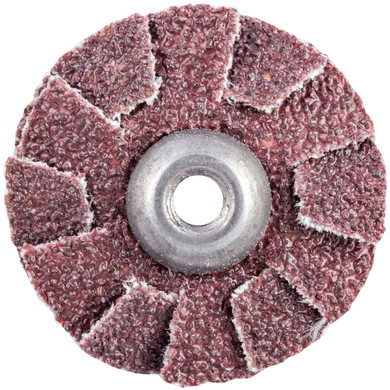 Norton 8834184346 1 in. Merit AO Coarse Grit Overlap Slotted Discs, 60 Grit, 100 pack